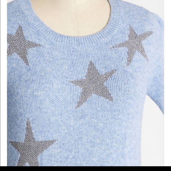 Blue Arden etoile pullover Modcloth 1x never worn - Picture 3 of 4